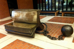 British-Library-in-London_Sitting-on-History-1995-by-Bill-Woodrow